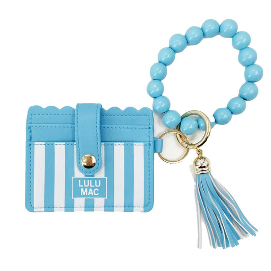 LULU MAC Beaded Wristlet ID Wallet