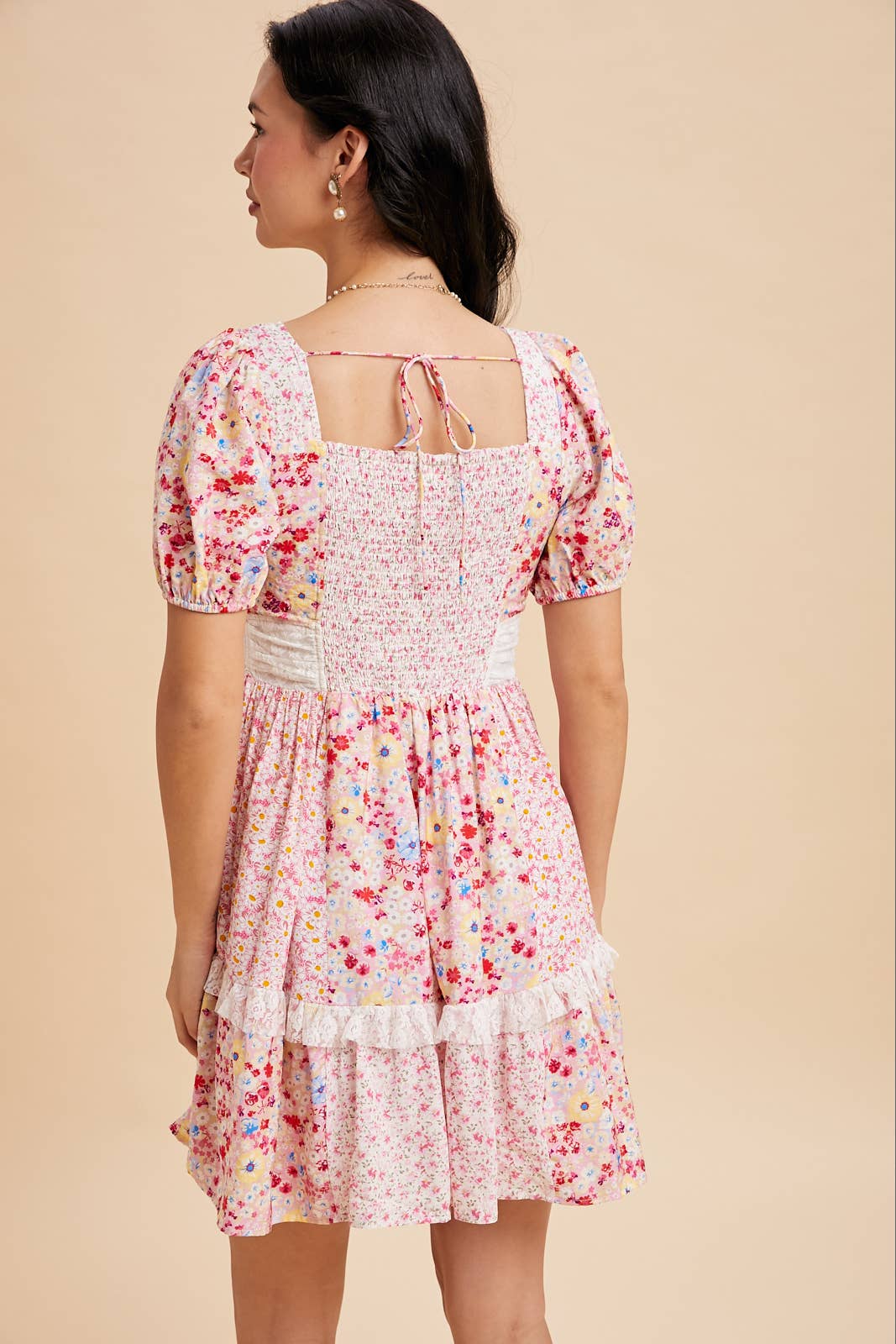 Floral Print Mini Dress