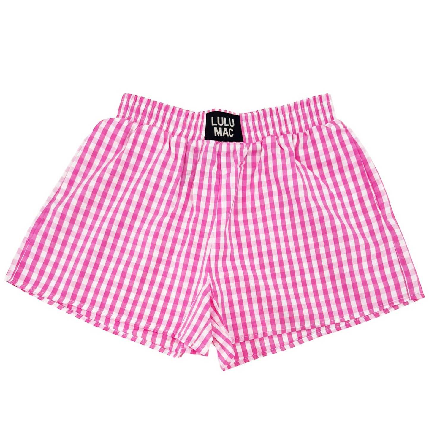 LULU MAC Gingham Boxer Shorts
