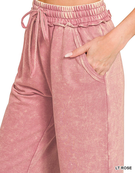 Comfy Wide Leg Cropped Pants