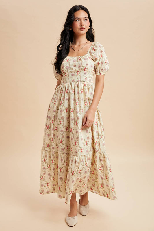 Cotton Floral Maxi Dress